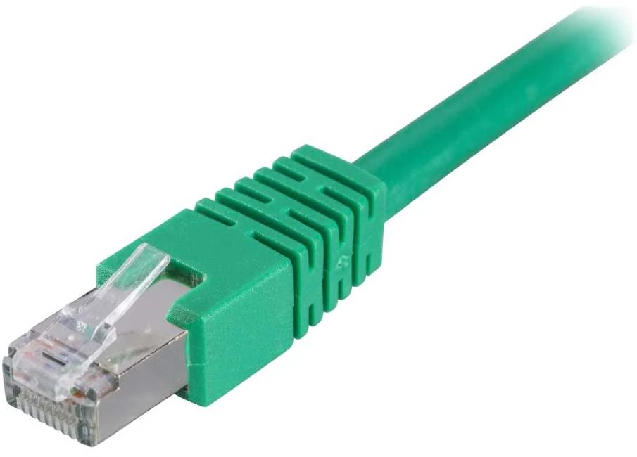 Kabelis DELTACO F / UTP Cat6, LSZH, 1,5 m, žalias / STP-611G