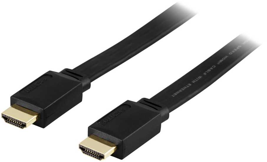 Kabelis Deltaco HDMI - HDMI 2m juoda (HDMI-1020F)
