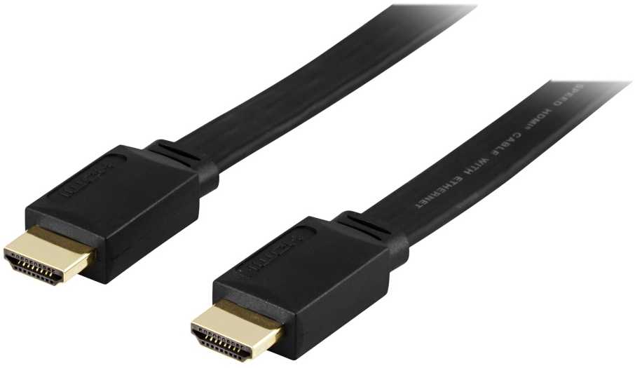 Kabelis Deltaco HDMI - HDMI 3m juoda (HDMI-1030F)