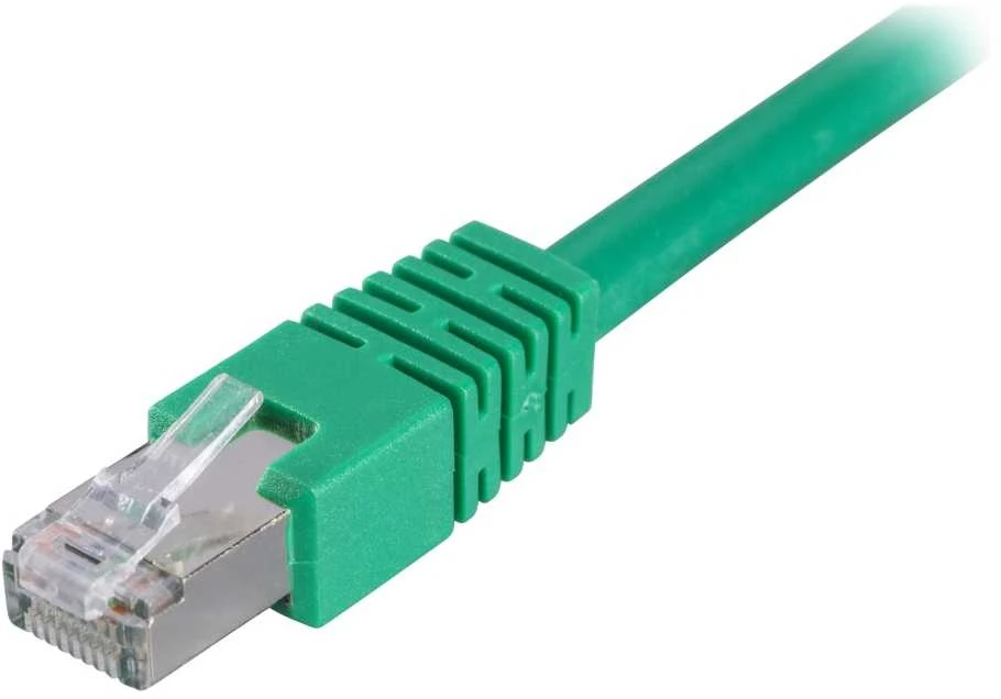 Kabelis DELTACO F / UTP Cat6, LSZH, 0,5 m, žalias / STP-60G