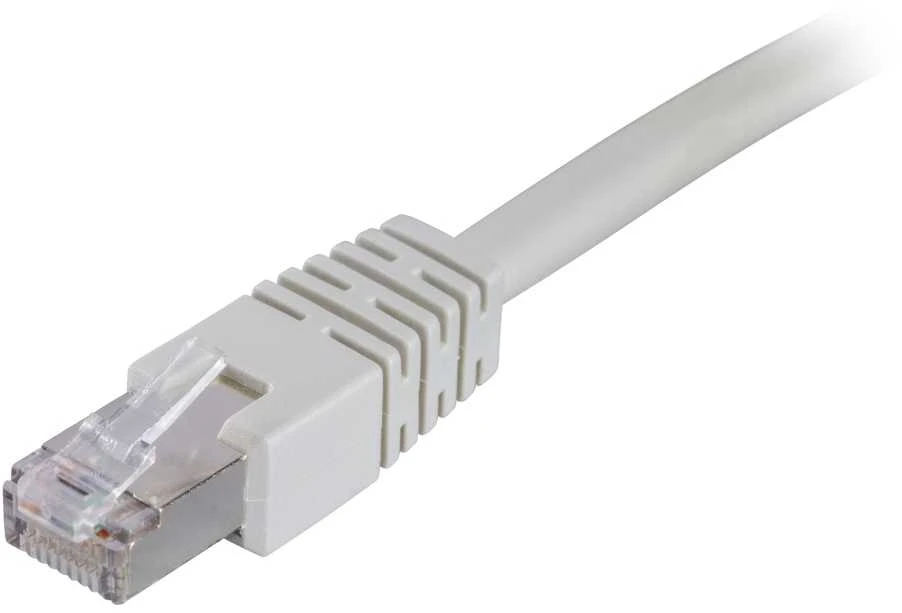 DELTACO F / UTP Cat6 patch kabelis, 10m, 250MHz, Delta sertifikuotas, LSZH, pilkas / STP-610