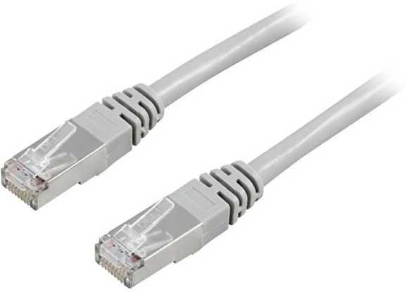 DELTACO F / UTP Cat6 patch kabelis, 5m, 250MHz, Delta sertifikuotas, LSZH, pilkas / STP-65