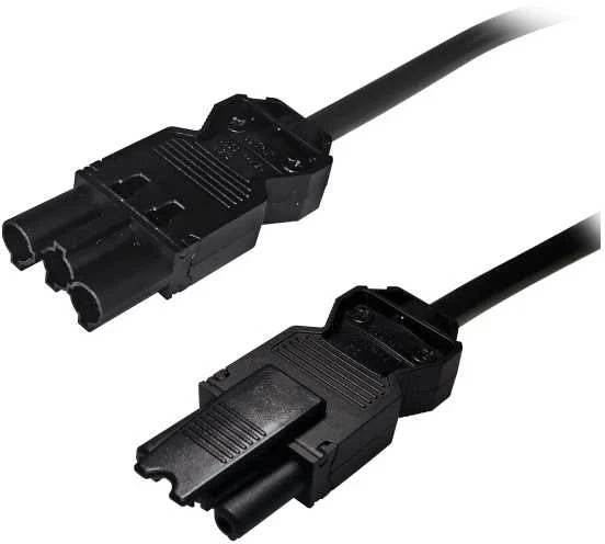 DELTACO GST18 uros - GST18 naaras, maadoitettu, 0,3m, musta