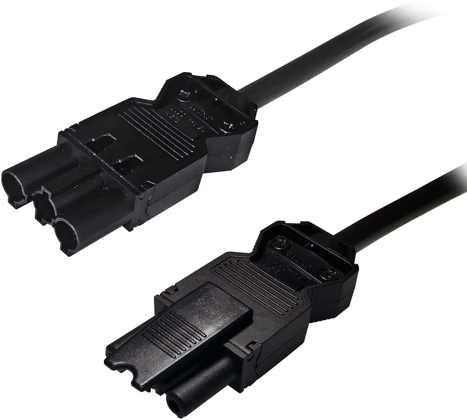DELTACO GST18 uros - GST18 naaras, maadoitettu, 0,3m, musta