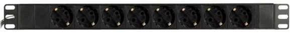 DELTACO Ilgiklis 8xCEE 7/4, 1xCEE 7/7, 19 "1U, 2m, baltas / GT-8529W