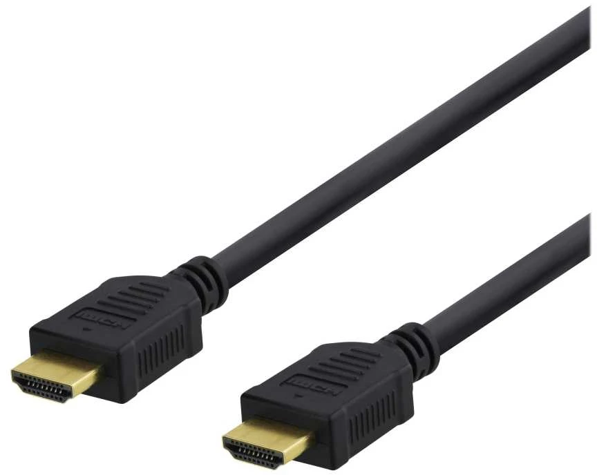 DELTACO High-Speed HDMI kabelis, 10 m, Ethernet, 4K UHD, Be ferito juodas / HDMI-1070D