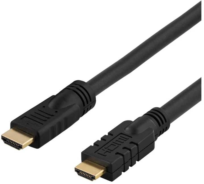DELTACO aktyvus HDMI kabelis, 4K, Ultra HD, HDMI Type A ha, 10m, juodas / HDMI-1100