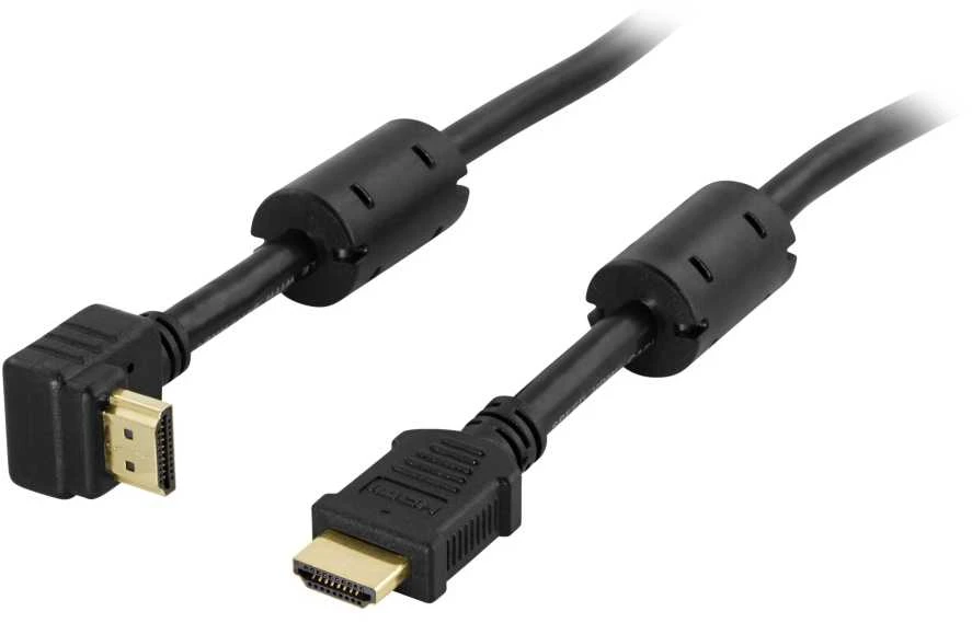 Kampinis HDMI laidas su feritiniais filtrais 1m
