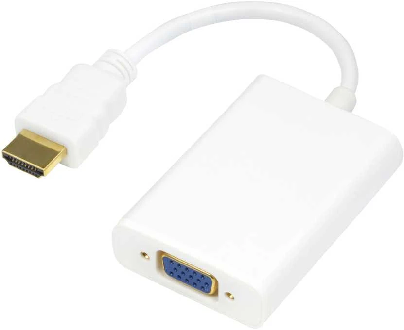 HDMI į VGA adapteris su trumpu laidu