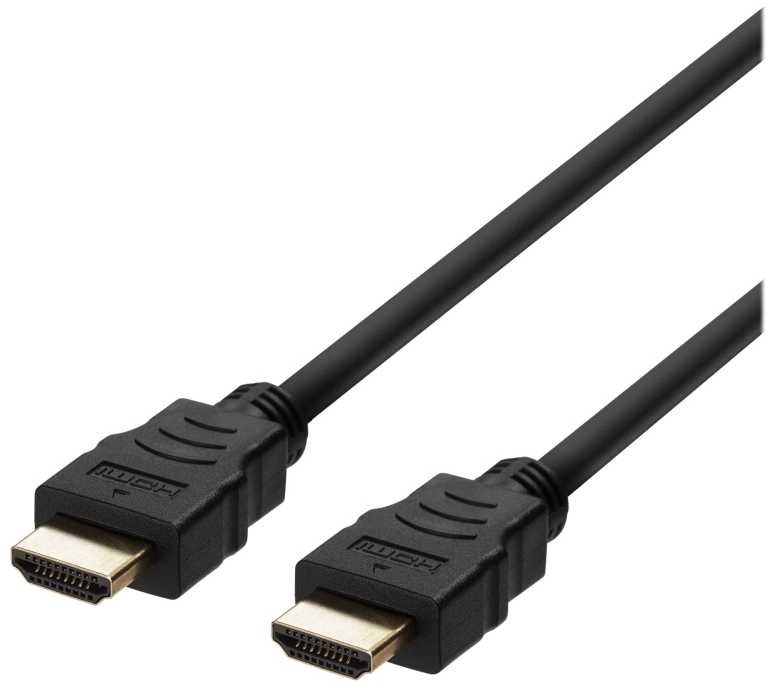 HDMI kabelis DELTACO ULTRA High Speed, 0.5m, eARC, QMS, 8K esant 60Hz, 4K esant 120Hz, juodas / HU-05