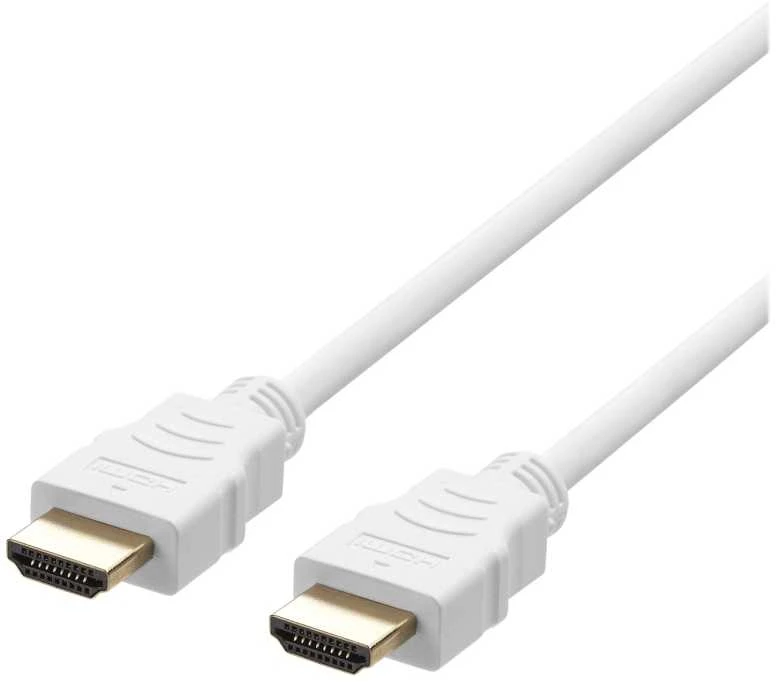 HDMI laidas DELTACO ULTRA High Speed, 48Gbps, 2m, eARC, QMS, 8K prie 60Hz, 4K prie 120Hz, baltas / HU-20A