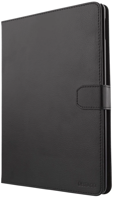 „DELTACO iPad 9.7“ (2017/2018) dėklas, veganiškos odos, atrama, juoda IPD-2017-2
