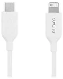 Lightning kabelis DELTACO USB-C - Lightning, 2m, Apple C94 chipset FSC ženklinta pakuotė, baltas / IPLH-452