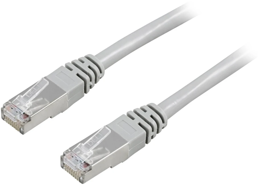 Kabelis DELTACO F / UTP, Cat5e, 2m, 100MHz, pilkas / 2-STP