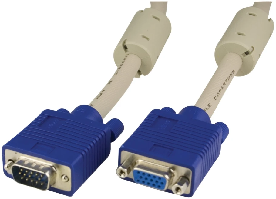 Kabelis DELTACO RGB HD 15ha-ho, 2m, pilkas / RGB-6