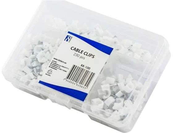 Cable clamp Deltaco 230pcs 5, 6, 7, 8m / KK-100