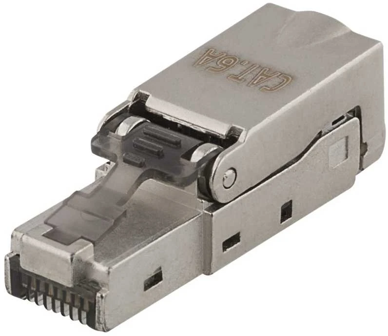 RJ45 kištukas Cat6A, ekranuotas, be įrankių, metalinis DELTACO / MD-106