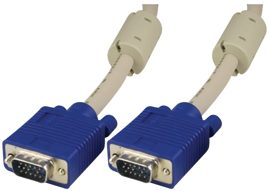 Kabelis DELTACO RGB HD 15ha-ha, 3m, pilkas / RGB-8A