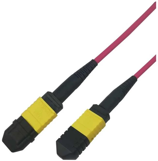 MPO12-MPO12 Optinis kabelis DELTACO, type B, UPC, OM4, 1m / MPO12B-41