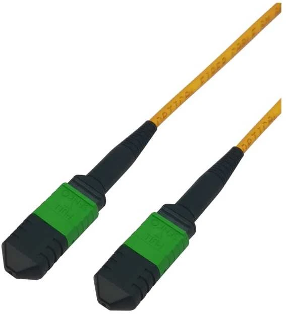 MPO12-MPO12 šviesolaidinis kabelis DELTACO, B tipas, OS2, APC, 2m / MPO12B-22