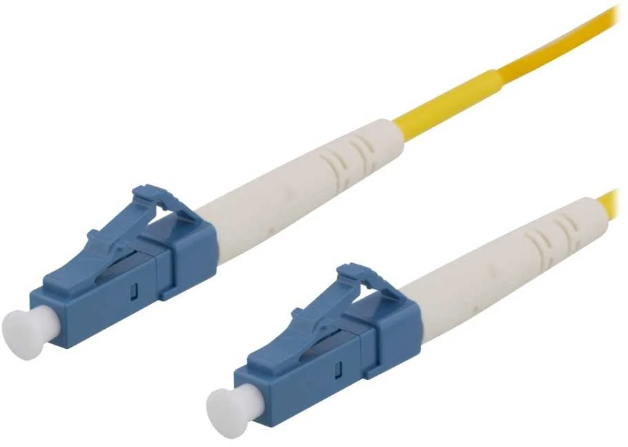 OS2 optinis kabelis, DELTACO, LC – LC, simplex, singlemode, UPC, 8m / LCLC-8S-SI