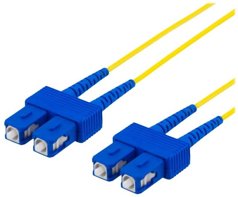 OS2 optinis kabelis DELTACO, SC - SC, duplex, singlemode, 15m / FB-515S