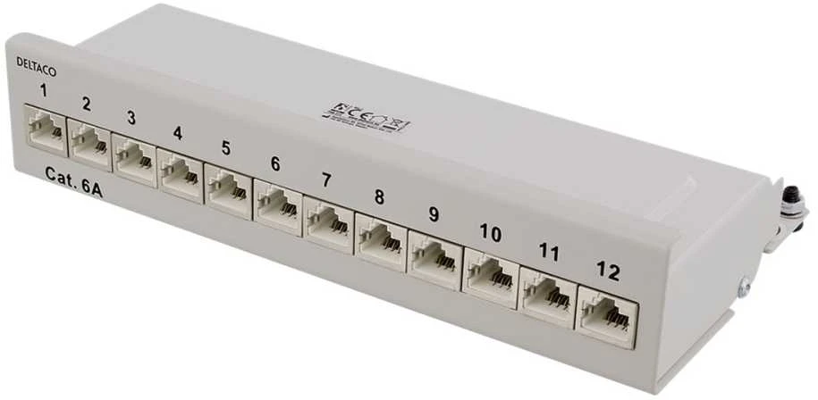 Patch panelė Deltaco, pilka / PAN-212
