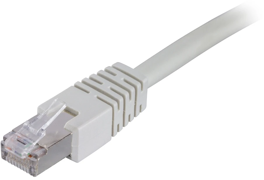 DELTACO F / UTP Cat6 patch kabelis, 2m, 250MHz, Delta-certified, LSZH, pilkas / STP-62