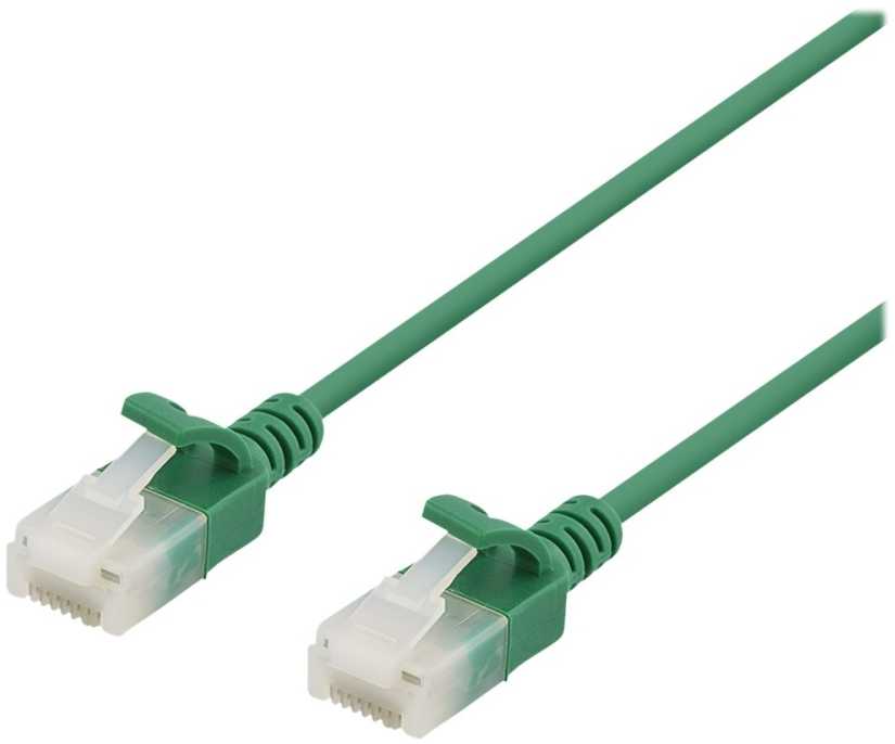 Deltaco - Patch kabelis - RJ-45 (kištukas) į RJ-45 (kištukas) - 5 m - UTP - CAT 6a - lieto plieno, be kablio - žalias