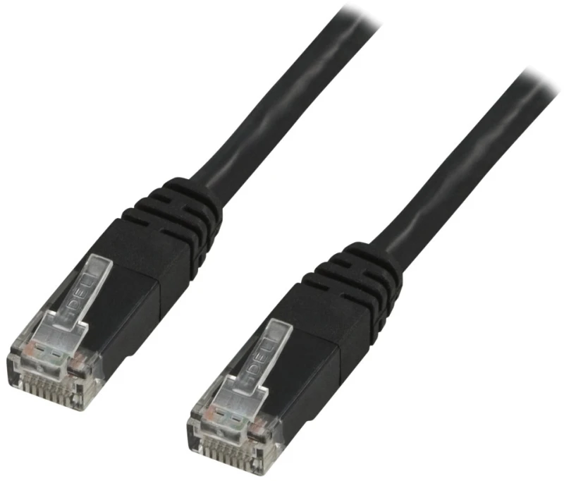 DELTACO U / UTP Cat6 patch kabelis 3m, juodas