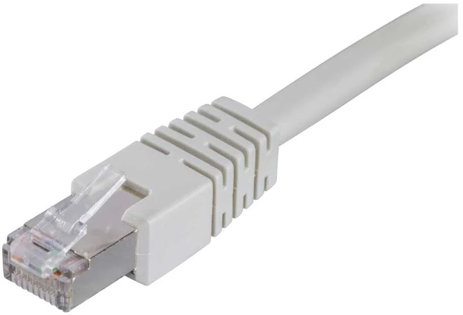 DELTACO F / UTP Cat6 patch laidas, 15m, 250MHz, LSZH, pilkas STP-615