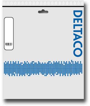 DELTACO U/UTP Cat6a tinklo kabelis, 1,5 m, 500 MHz, LSZH, pilkas