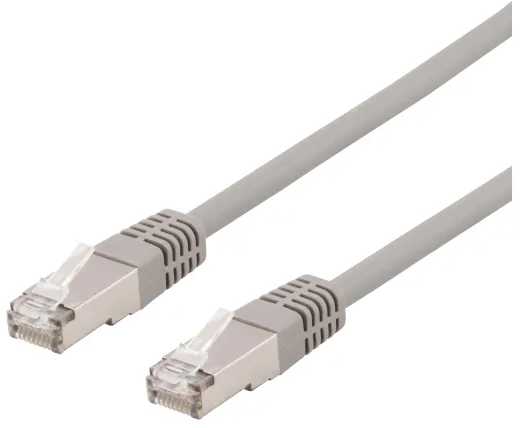 DELTACO U/FTP Cat6a tinklo kabelis, LSZH, 0,3 m, pilkas