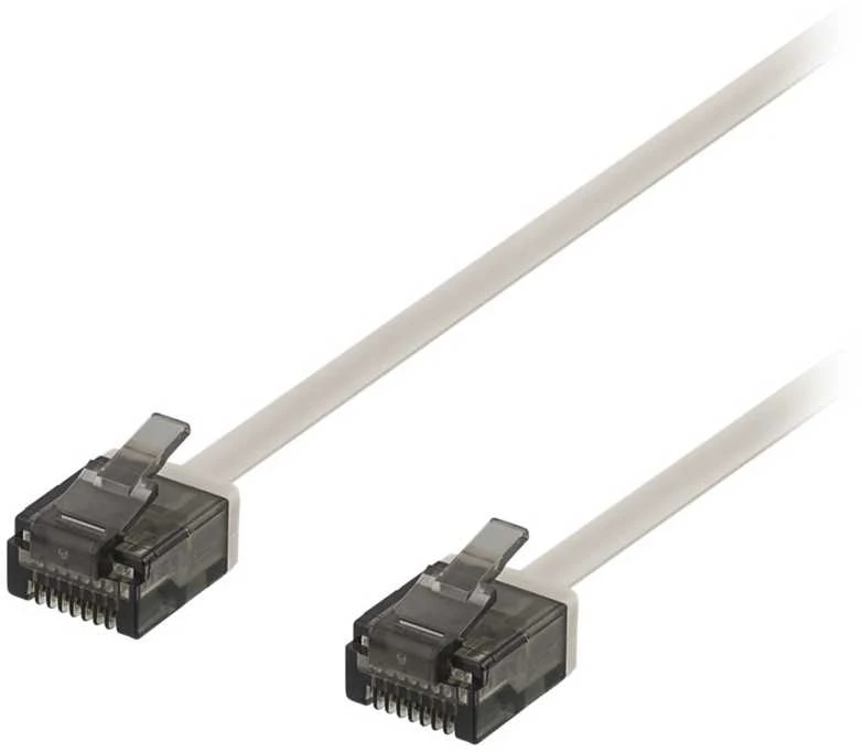 DELTACO U / UTP Cat6a patch kabelis, 0.3m, 1mm, 500MHz, pilkas UUTP-2000