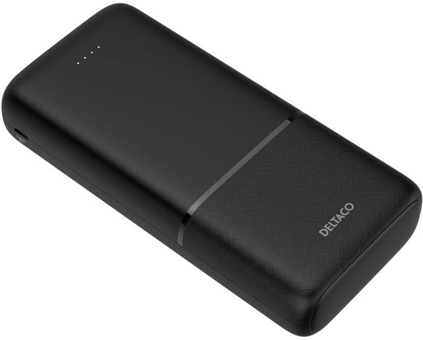 Deltaco 20 000 mAh išorinė baterija, 2x USB-A 18 W, 1x USB-C PD 20 W