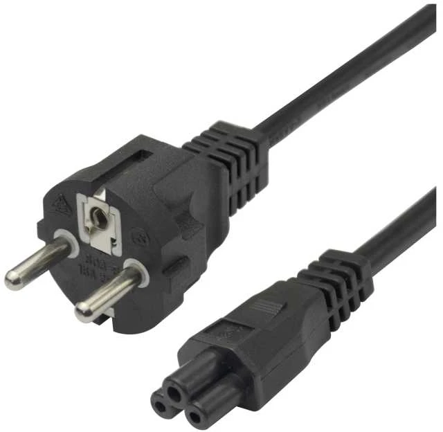 Maitinimo laidas DELTACO CEE 7/7 - C5, 1,5m, juodas / 1902301