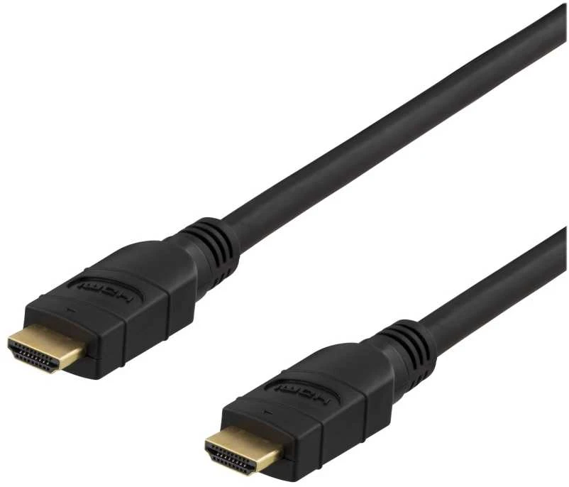 DELTACO PRIME Aktyvus HDMI Kabelis, 20m, HDMI Type-A, 4K, Juodas / HDMI-3200