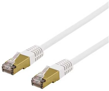 Kabelis DELTACO UTP, 10m, CAT6a, baltas / SFTP-610VAH