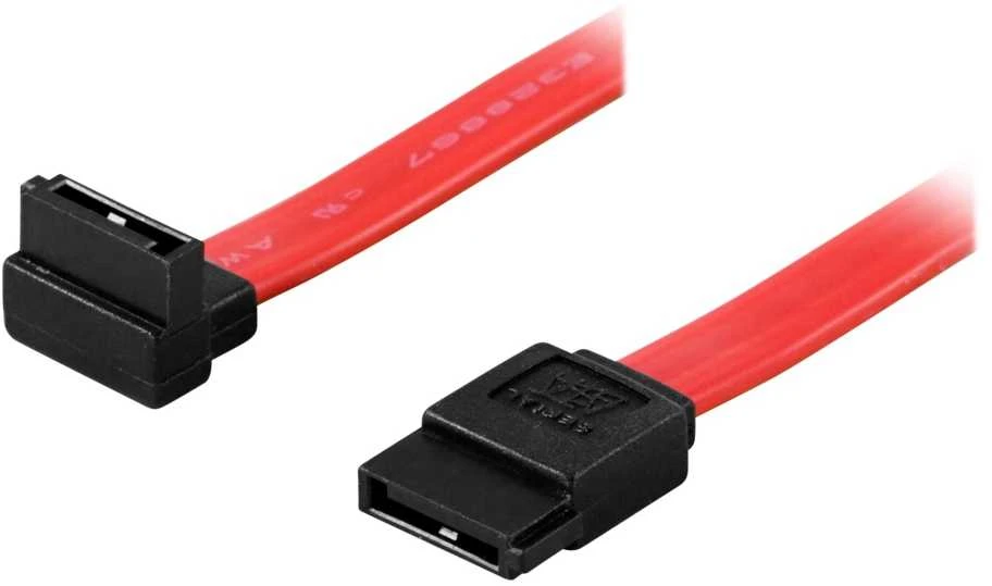 Kabelis DELTACO, SATA/SAS, kampinis (į viršų) - tiesus, 0,3 m SATA-03A1