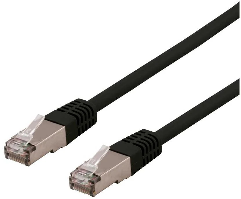 Deltaco SFTP-603SH, 0,3 m, Cat6, S/FTP (S-STP), RJ-45, RJ-45, juodas
