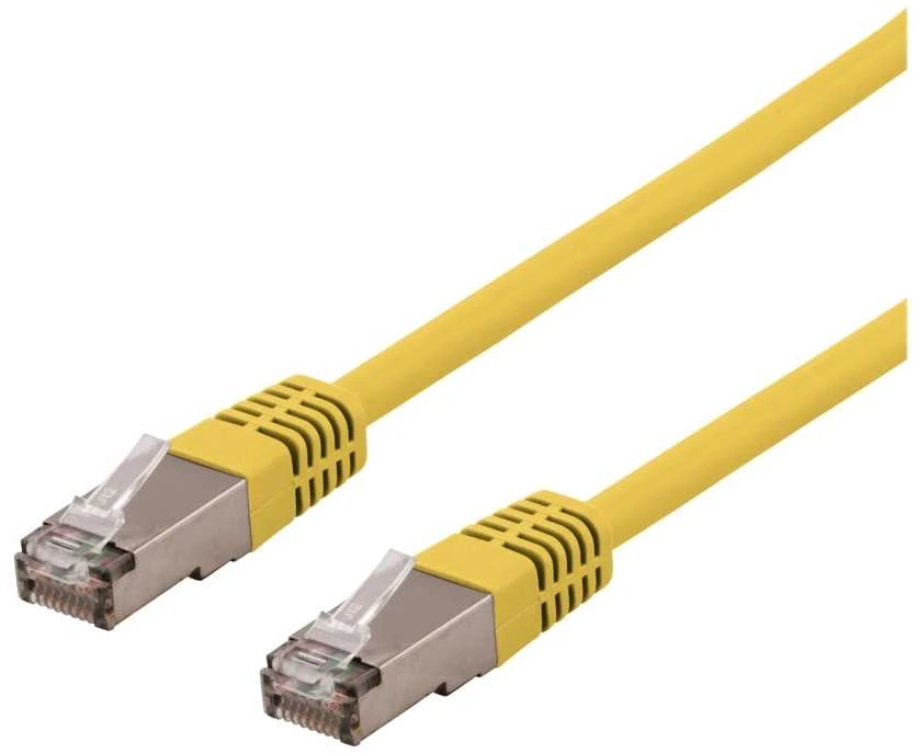 InLine 76450Y pataisomasis kabelis RJ45 kištukas iki RJ45 kištukas S/FTP Cat.6 geltonas 0,5 m