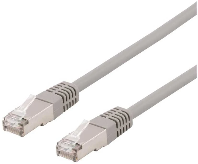 DELTACO S / FTP Cat6 patch kabelis, LSZH, 0,5 m, pilkas SFTP-60H