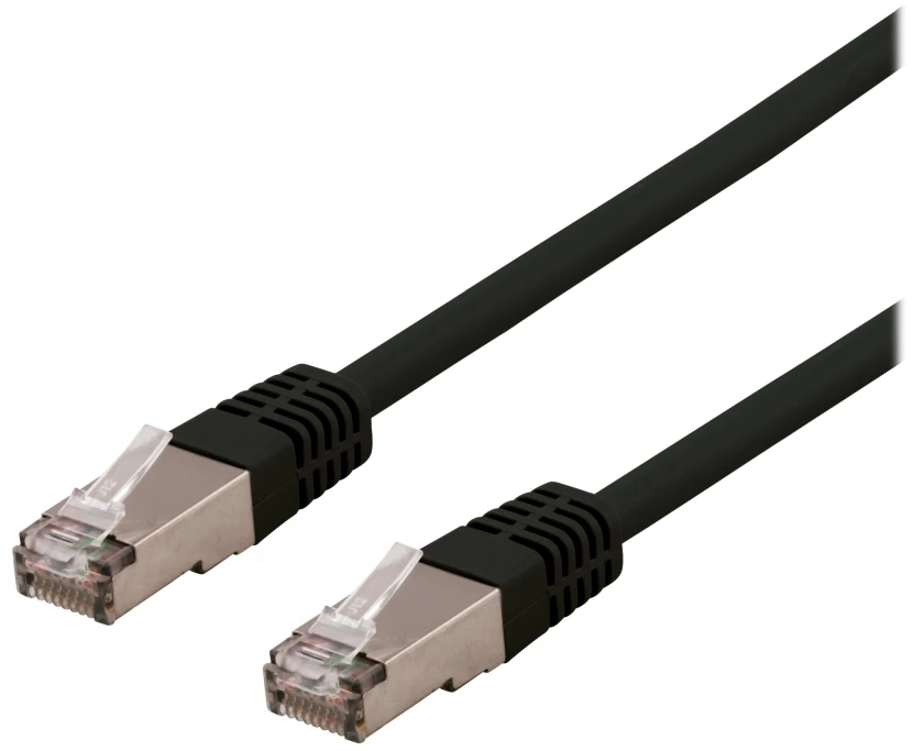 Deltaco SFTP-610SH, 10 m, Cat6, S/FTP (S-STP), RJ-45, RJ-45, juodas
