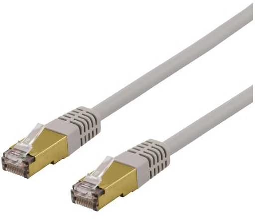 Kabelis DELTACO S / FTP Cat6a, LSZH, 1,5m, pilkas / SFTP-611AH
