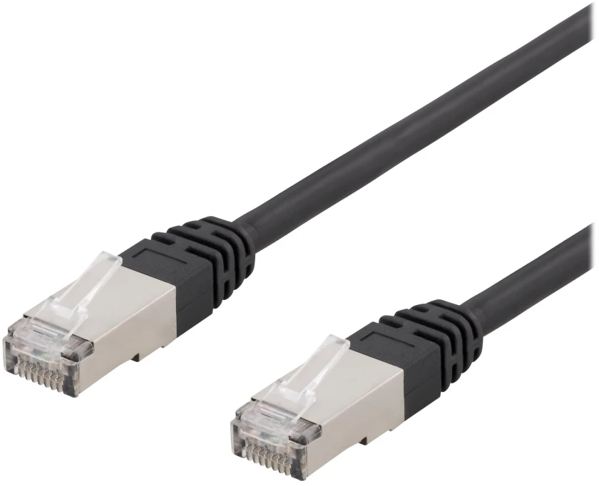 Deltaco SFTP-611UV, 1,5 m, Cat6, S/FTP (S-STP), RJ-45, RJ-45, juodas