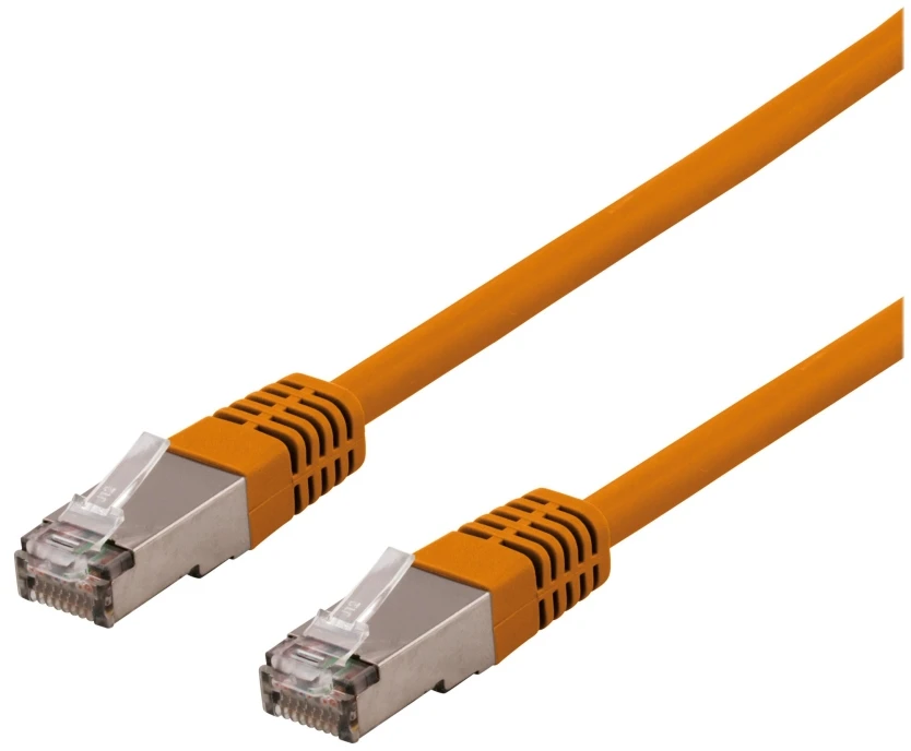 Deltaco SFTP-61ORH, 1 m, Cat6, S/FTP (S-STP), RJ-45, RJ-45, oranžinis