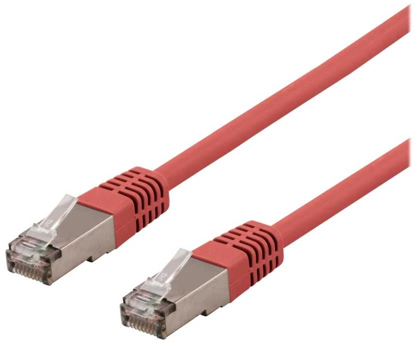 Deltaco SFTP-61RH, 1 m, Cat6, S/FTP (S-STP), RJ-45, RJ-45, raudonas