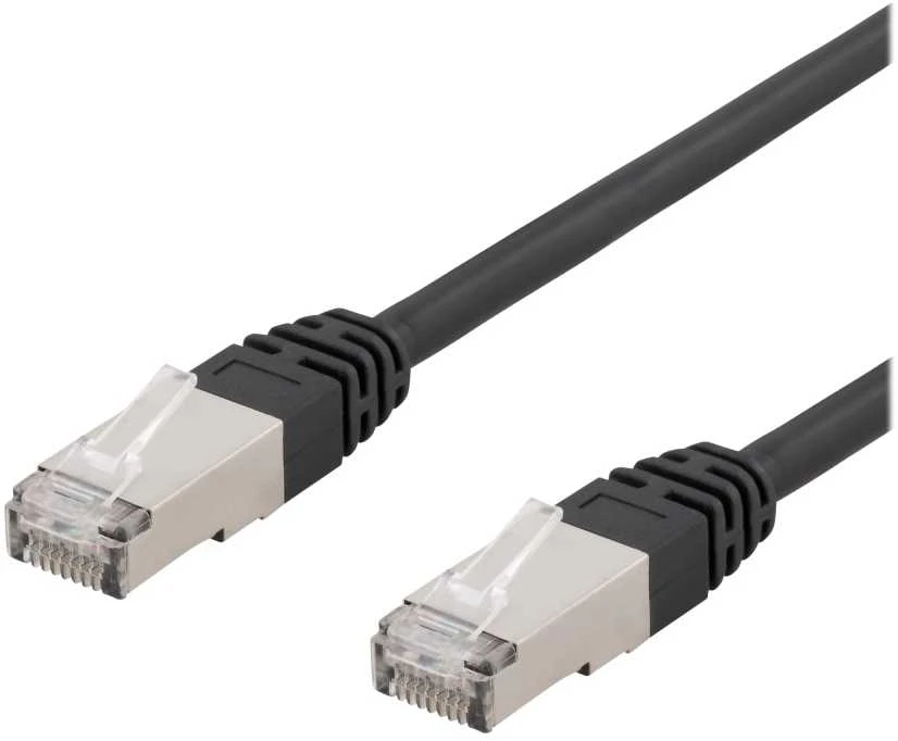 Patch kabelis DELTACO S/FTP, Cat6, 2m, 250MHz, UV atsparus, juodas / SFTP-62UV