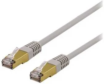 Kabelis DELTACO S / FTP Cat6a, LSZH, 3m, pilkas / SFTP-63AH