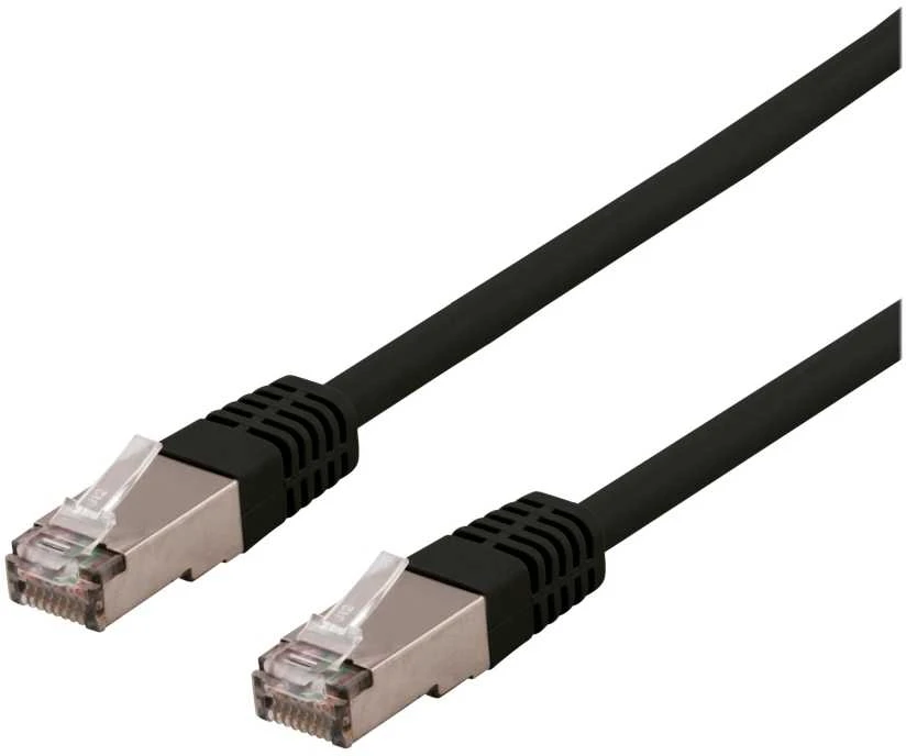 Deltaco SFTP-65SH, 5 m, Cat6, S/FTP (S-STP), RJ-45, RJ-45, juodas